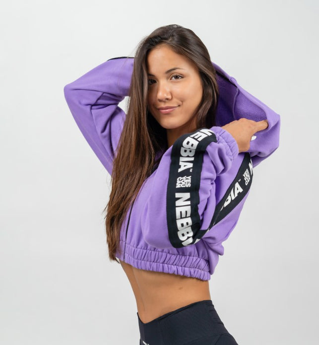 CROPPED ZIP-UP HOODIE ICONIC