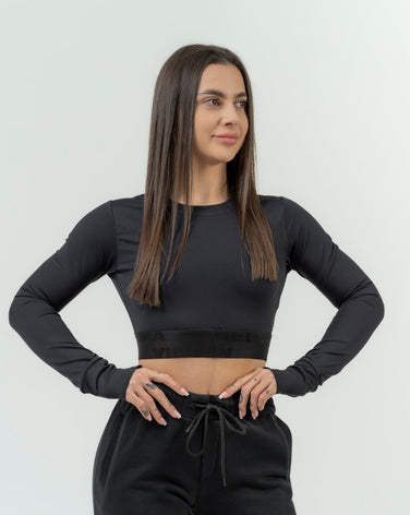 NEBBIA WOMEN'S LONG SLEEVE CROP TOP INTENSE PERFORM