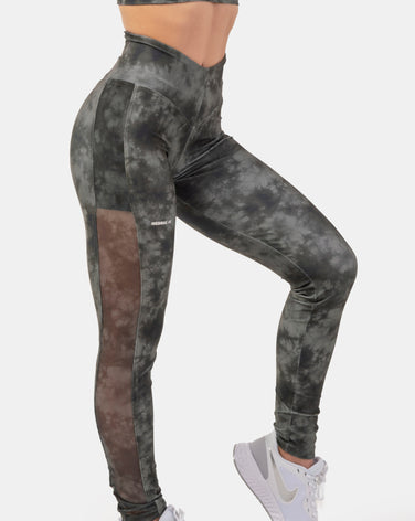ECO CAMO GREEN MESH LEGGINGS "BREATHE"