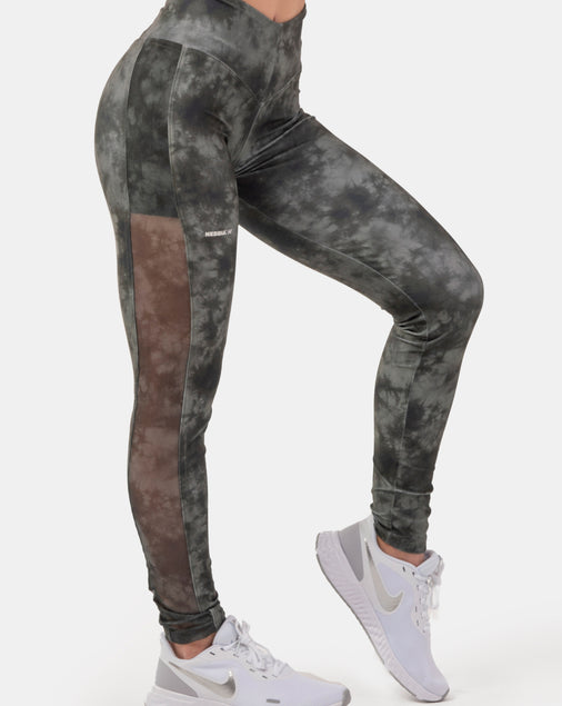 ECO CAMO GREEN MESH LEGGINGS "BREATHE"