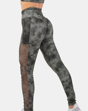 ECO CAMO GREEN MESH LEGGINGS "BREATHE"