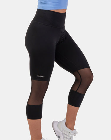 HIGH-WAIST ¾ LENGTH SPORTY LEGGINGS