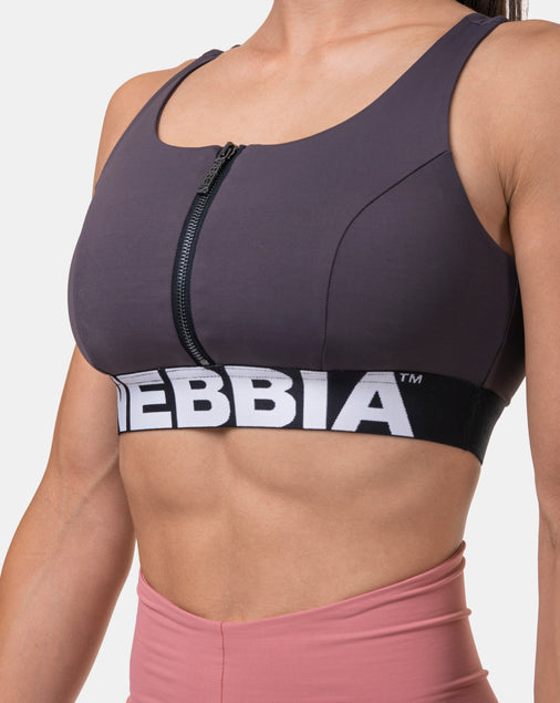 Smart Zip Front Sports Bra